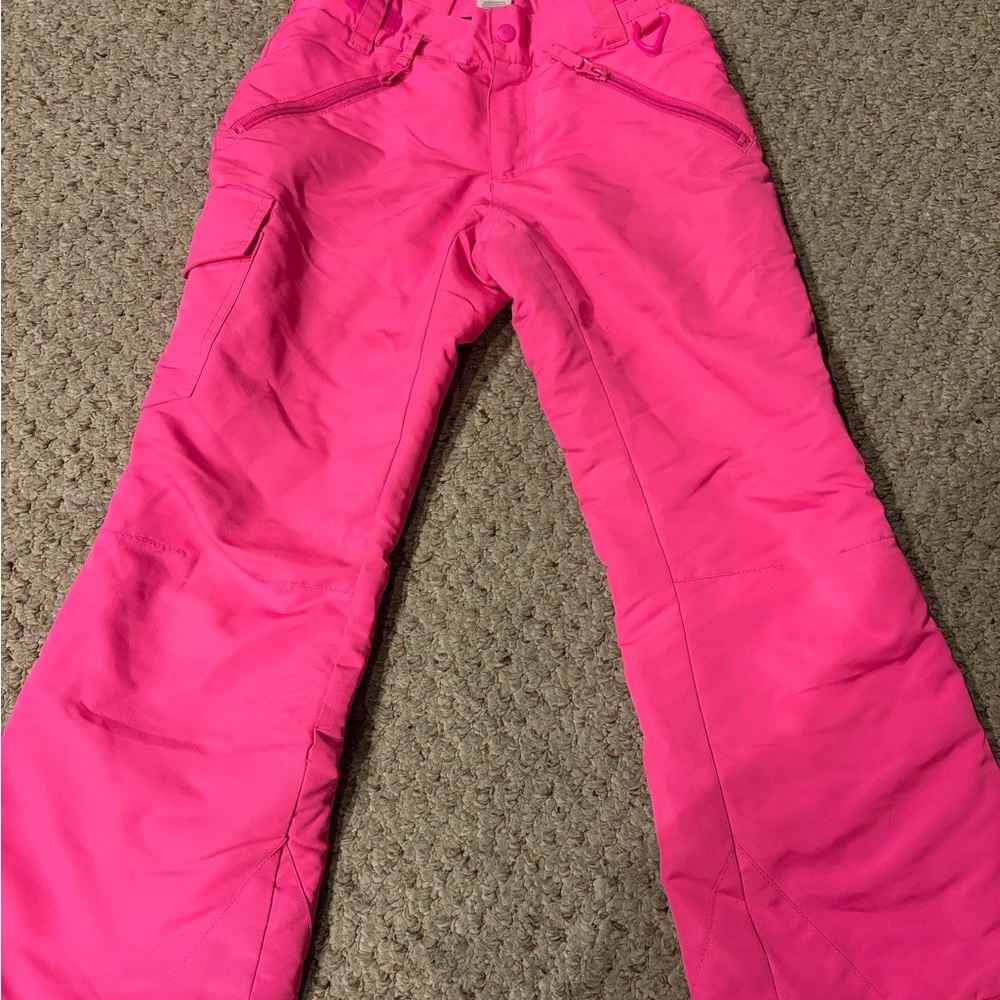 Athletics girls size 7/8 pink snow pants